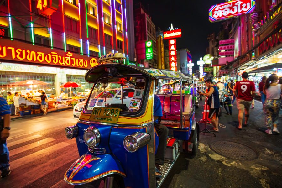 Bangkok Night Tuk Tuk Tour & Dinner Experience